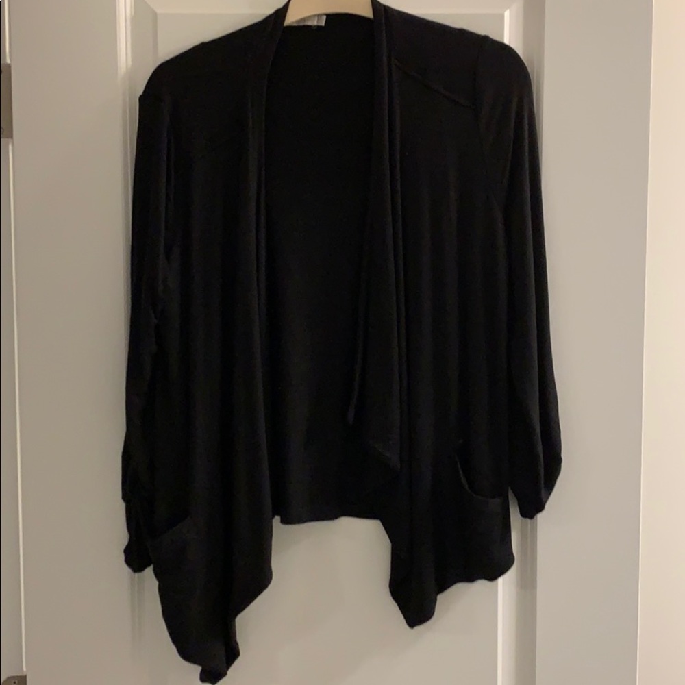 Dalia black open cardigan